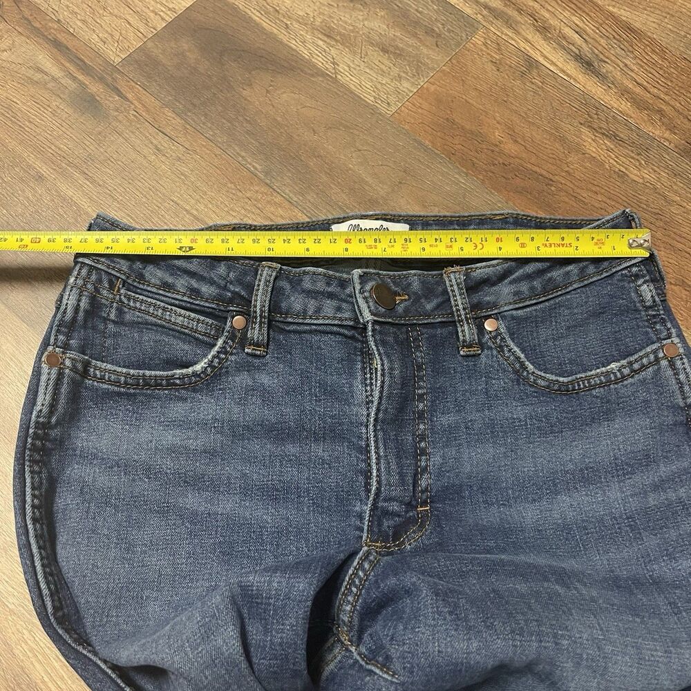 Wrangler Retro Womens Jeans Size 29 High Rise Trumpet Flare Bailey Blue Rodeo - Picture 4 of 9